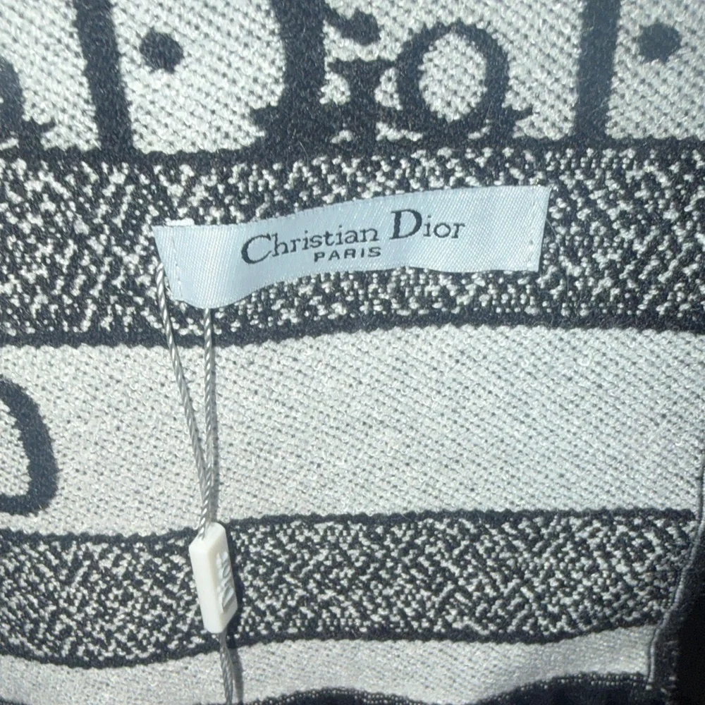 Dior Black and White trotter Scarf and box included GWP